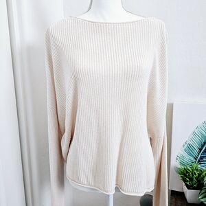NWOT Zara Women's Soft Cream Knit Sweater SZ XL